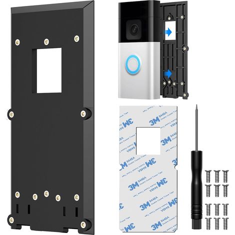 Support de Doorbell sans perçage pour 2ème génération/3/3 Plus/4/ Battery Pro, support mural, accessoire pour porte et mur (1/5)