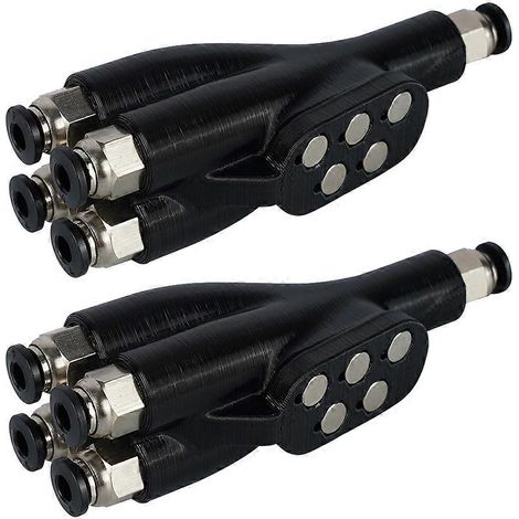 Para Bambu Lab AMS Connector Adaptador de tubería de PTFE 4 en 1 Puerto de expansión de 4 entradas para Bambulab X1 X1C P1P P1S A1 A1min()