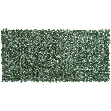Seto artificial de privacidad 300 x 150 cm verde oscuro para jardín, balcón y pared (1/4)
