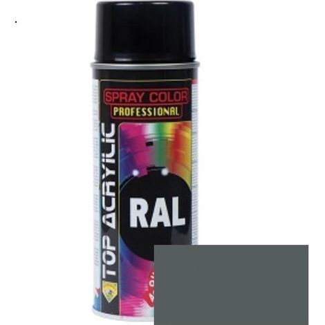 spray acrílico. mate. aerosol. gris hierro. 400ml - top acrylic