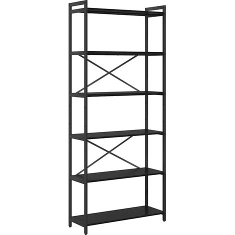 Maison Exclusive - Bücherregal Schwarz Eichen-Optik 80 x 30 x 189