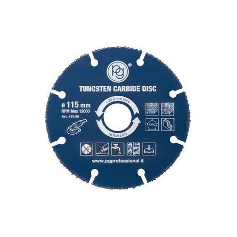 POGGI DISCO P/LEGNO TUNGSTENO D 115MM FORO 22,2