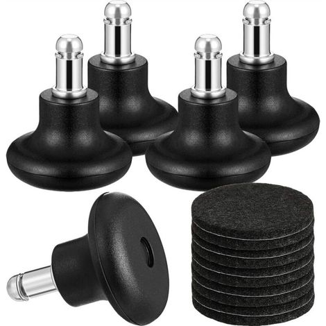 MIMOSON-5 Swivel Chairs Universal Fixed Legs Nail Wheels Office Chair Computer Chair Fixer Footrest Mute Cha (1/4)
