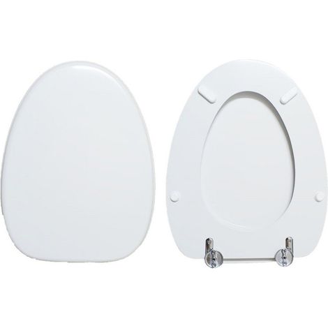 Copriwater Dahlia Dolomite legno rivestito in resina poliestere bianco (1/4)