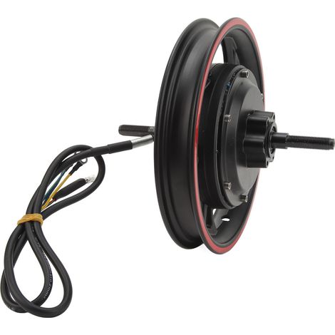 Moteur roue sans balais 12 pouces 48V 72V 500-1500W haute vitesse, moteur hub DC à frein à disque pour scooter électrique, vélo et moto (1/5)