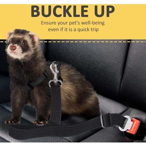 Cintura di sicurezza per cani, in nylon regolabile, adatta a tutte le auto, guinzaglio per auto, imbracatura da viaggio per cani, gatti e furetti (1/3)