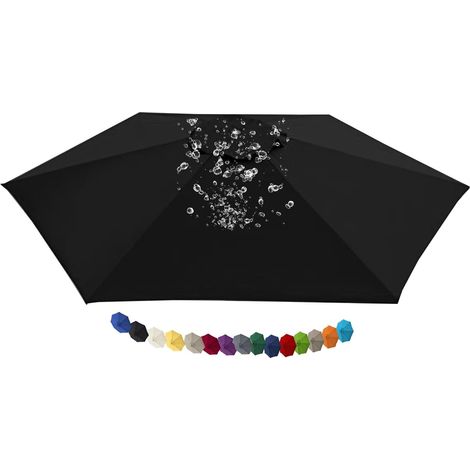 Tissu de Remplacement pour Parasol Déporté Toile de Rechange pour Parasol, Bâche de Remplacement pour Parasol Déporté, pour Terrasse Jardin Piscine(N13,11.5 FT 350cm 8 Ribs)