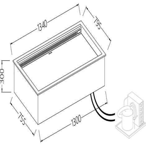 Option: bac chaud-froid vent. encastrable intégré - Diamond
