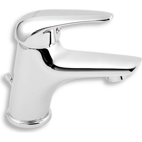 Novaservis Titania Hit - Miscelatore da lavabo, con sistema di scarico, cromo 95501,0