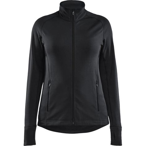 Arbeitsjacke aus Mikropolar mit Reißverschluss für Damen STRIKER 4745 - Schwarz M