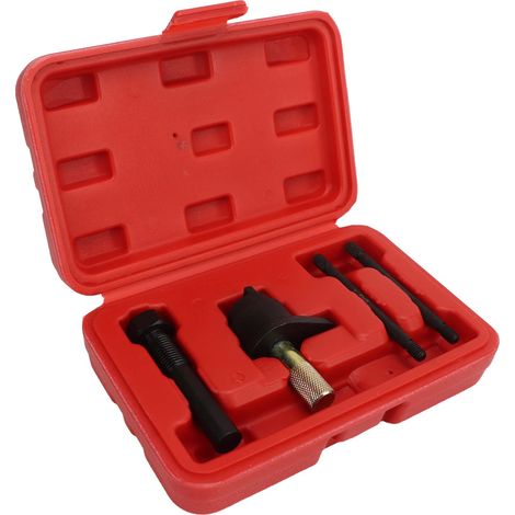 Kit d'outils de calage de distribution pour moteurs essence 1,2 L TSI TFSI, robuste, en acier au carbone, comprenant un outil de blocage de chaîne et un kit d'outils de réglage de culasse. (1/5)