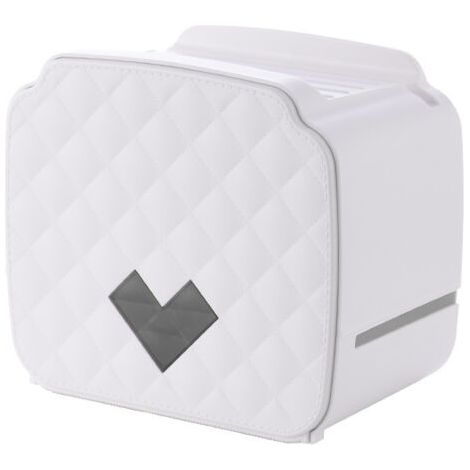 Porte-Papier Hygiénique,Porte-Papier Toilette Mural,Distributeur De Papier étanche / Anti-Poussière (Blanc) (1/5)