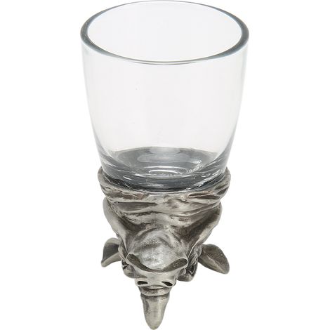 Verres à whisky ornés de têtes d'animaux originales et amusantes, parfaits pour les bars, les pubs, les fêtes et les jeux, avec un motif de rhinocéros. (1/5)