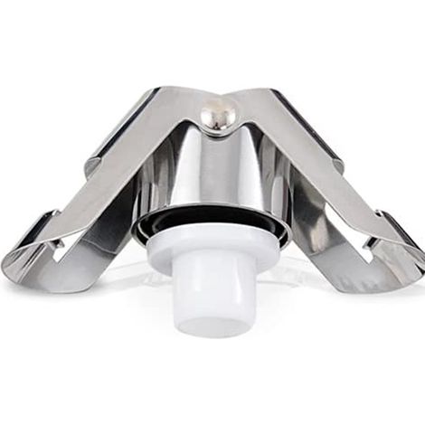 Stopper - Bouchon Pour Vin Pétillant - Compatible Avec Champagne Cava Prosecco - Acier Inoxydable Électroplaqué Or - 1 Pièce