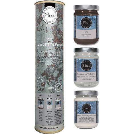 Vernice effetto Verderame in Kit Fleur Metallo Anticato