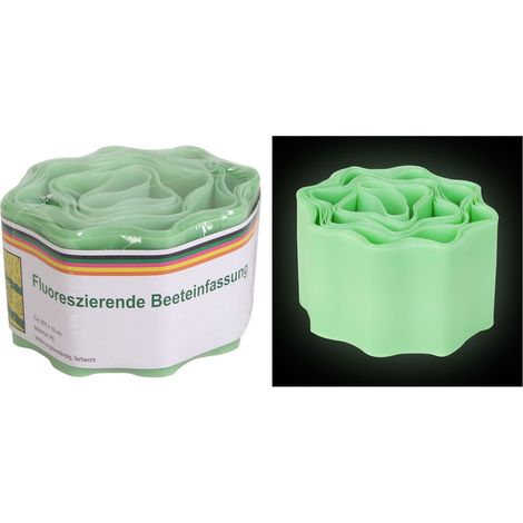 Fluoreszierende Beeteinfassung 6m Beetumrandung Rasenbegrenzung Rasenkante Deko (1/3)