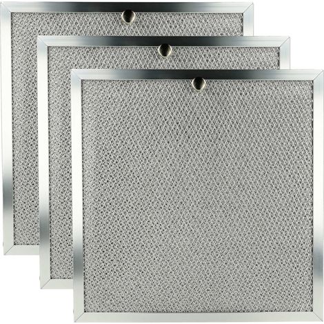 vhbw 3x Filtro metálico de grasa reemplaza Miele 8259070 para campana extractora metal