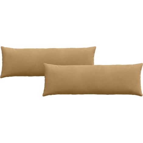 Maison Exclusive - Cuscini da Divano 2 pcs Marrone 120 x 40 cm Tessuto in Cords