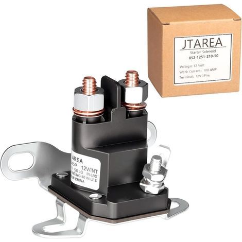 852-1251-210-50 Solénoïde de Démarreur 12V Solenoide Relais de Demarreur Starter Solenoid Relay pour Bad Boy Zero Turn Tondeuse Tracteur ZT CZT MZ 108-5349-00