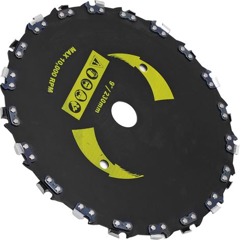 Disque à tronçonneuse à angle droit, lame en acier allié, 20 dents, pour le travail du bois et du plastique (9 pouces). (1/5)