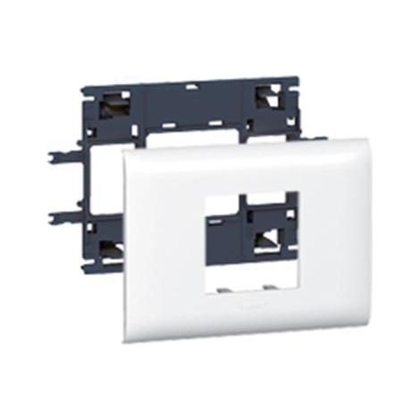LEGRAND 010992 Adattatore bipolare MOSAIC DLP 2 moduli coperchio 85 (1/2)