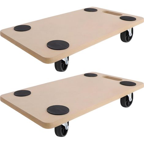 ORION91oficial® - Carro con Ruedas  Plataforma de Muebles  Plataforma de Transporte  Carreta 200kg  Asa de Transporte  Superficie Antideslizante  4 Ruedas giratorias  MDFmésticos Mueble, Carga Pesada, (1/5)