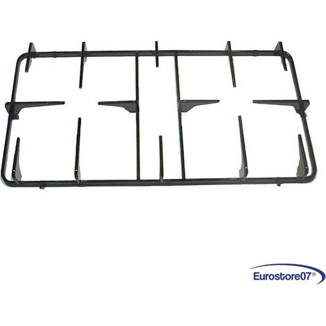LOFRA GRIGLIA PER CUCINA A GAS SMALTATA NERA   492 X 250  mm.     2 FUOCHI