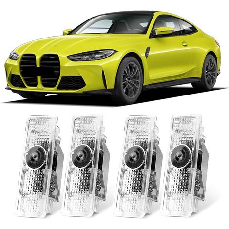 projecteur de porte m logo pour bmw série 1 à 7, x1 à x6, éclairage d'entrée led hd (1/5)