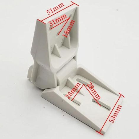 (3-Holes)2PCS Charnière de congélateur coffre universelle pour petite charnière de congélateur, charnière de contrepoids universelle pliante pour congélateur coffre, congélateur coffre approprié (1/5)