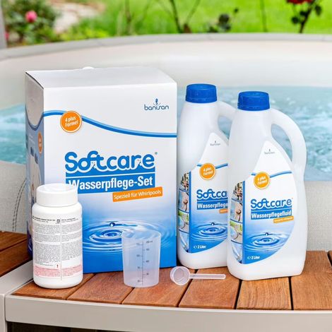 Softcare by Banisan Whirlpool Wasserpflegeset Basis-Set mit Chlorgranulat 3 teilig (1/2)