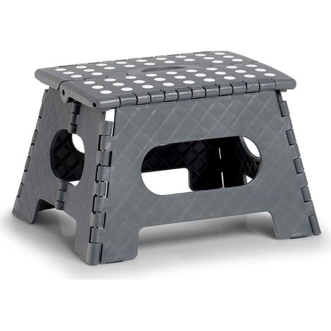 Zeller - Sgabello pieghevole in plastica di alta qualità, certificato TÜV, portata fino a 150 kg, 13031, circa 35 x 28 x 22 cm, in plastica, misura piccola (1/4)