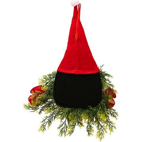 Décoration de sapin de Noël lumineuse à LED avec un adorable Père Noël sans visage (1/4)