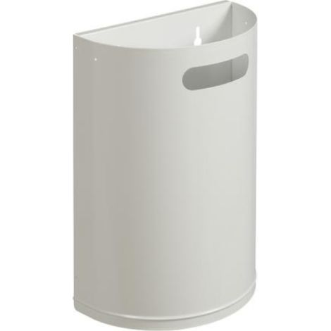Corbeille décrochable murale Arkea essentiel - 20l - blanc signalisation - RAL 9016 (1/3)