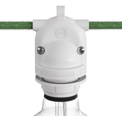 Portalampada creative-cables eiva-2 -per esterno ip65 a doppia uscita pl27pbeiva2 (1/3)