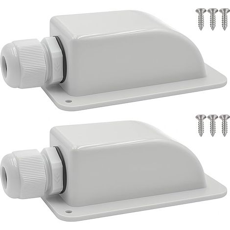 Gebildet Presse-étoupe d'entrée de Câble Solaire étanche, Presse-étoupe d'entrée de Câble Unique pour Tous Les Types de Câbles de 6mm² à 12mm² pour Panneaux Solaires (Blanc, 2pcs) (1/5)