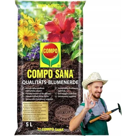 Sustrato universal para plantas 5l - una mezcla de turba, perlita y dolomita (1/2)