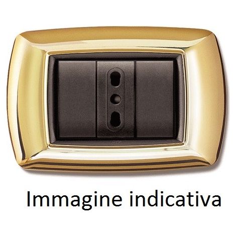 Placca Mylife 4 Moduli Oro (Elettrocanali Cod. Ecl2984Or)