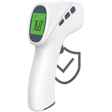 [JAMAIS UTILISÉ]Thermomètre frontal numérique sans contact pour adultes, thermomètre infrarouge pour bébés et enfants avec alarme de haute température (1/4)