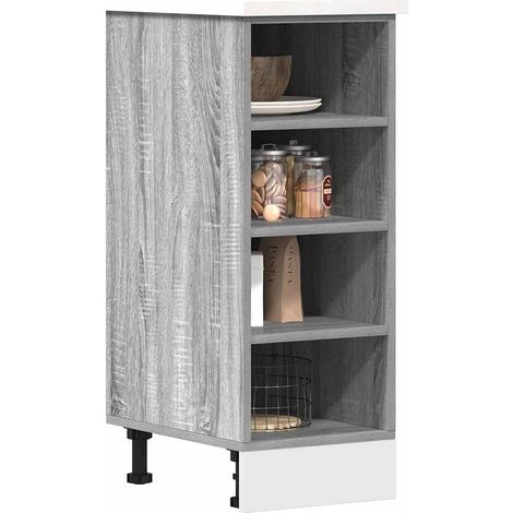 Unterschrank Riga Grau Sonoma 30x44,5x81,5 cm Holzwerkstoff
