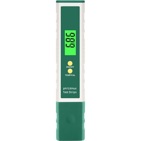Testeur de qualité de l'eau, ph Metre, Fonction de température de testeur de qualité de l'eau de testeur de PH de PH-mètre numérique pour l'eau Potable, hydroponie, piscines, Aquariums