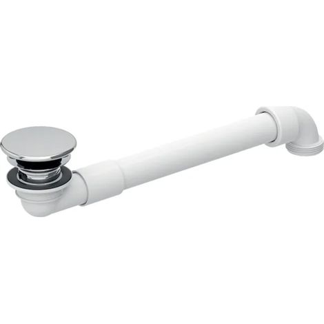 Geberit Unslotted Basin Waste Outlet With Valve Cover - Chrome