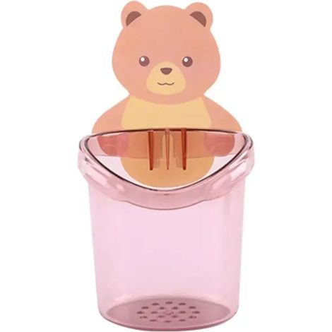Ensemble d'accessoires de salle de bain porte-brosse à dents support de rangement pour dentifrice support mural porte-gobelet pour brosse à dents support pour brosse à dents enfant