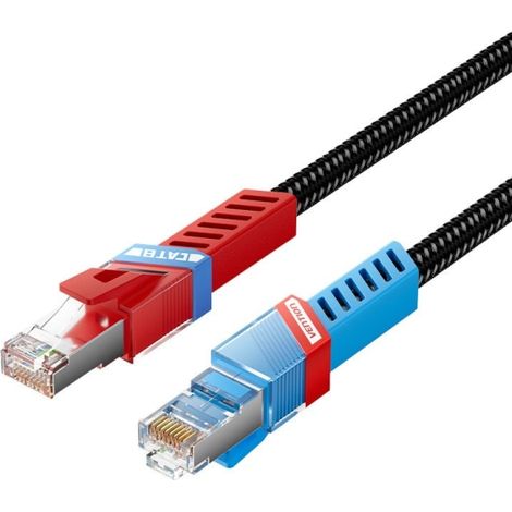 Cable de conexión Ethernet para juegos Cat8 SFTP negro
Eleve su experiencia de juego a niveles sin precedentes con el cable de conexión Ethernet para