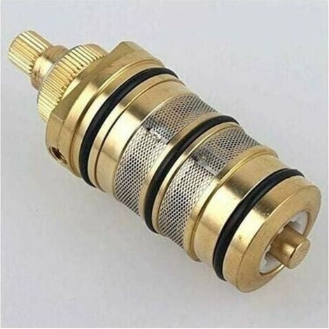 Thermostatic Cartridge and Brass Handle for Bath Shower Mixer Tap Shower Bar Mixer Tap Shower Cartridge Mixer - INHHUB (1/5)