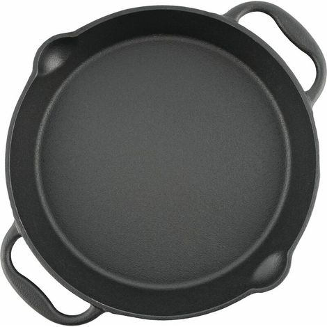 BBQ-Toro Poêle à griller en fonte Ø 30 cm Plat de service avec bec verseur (1/5)