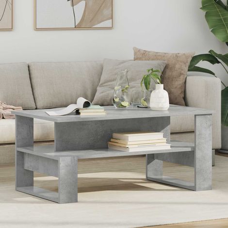 Couchtisch Beton Grau 90 x 50 x 40 cm Holzwerkstoff
