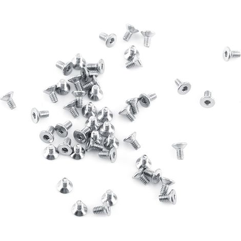 Ensemble de 600 vis, boulons, écrous et rondelles à tête hexagonale creuse M2 en acier inoxydable 304