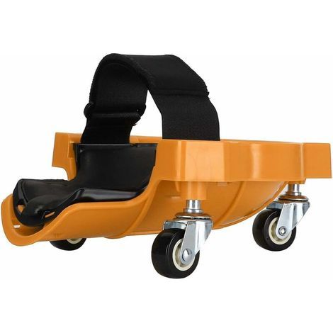 Genouillères à roulettes pour économie de Travail KneeBlade Sangle de sécurité Gliding Wheeled Non Marrin(Yellow) (1/4)