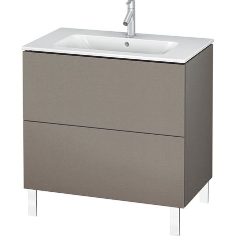 Mobiletto Duravit L-Cube Vanity verticale, larghezza 820mm, profondità 481mm, 2 cassettoni, adatto a Me by Starck articolo 233683, colorazione: Terra Opaco - LC662601414 (1/4)