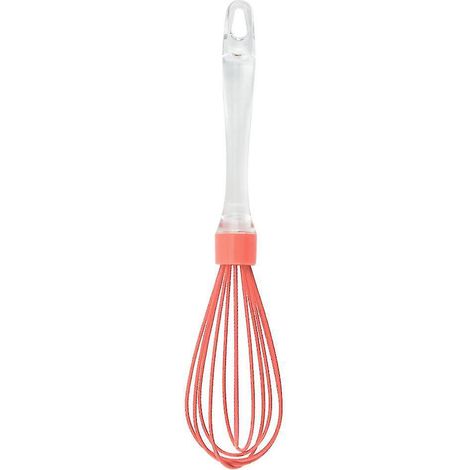 Handbesen aus Edelstahl, für den Hausgebrauch, zum Schlagen von Sahne und zum Backen (orange)